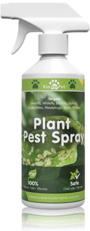 KinderPet® Big Value 1L Natural Organic Plant Spray Flowers Fruit Vegetables Pest Control Greenfly Blackfly Aphids Whitefly Spider Mites Mealybugs Scale Mildew Indoors Outdoors Gardening