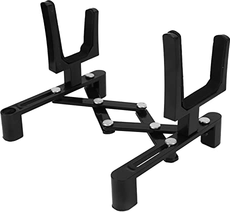 Geigenst?nder, ABS-Metall, harmlos, verschlei?fest, Geigenklapphalterung, leicht, einfach zu bedienen, f¨¹r Mandoline f¨¹r Mini-Gitarre(Schwarz)