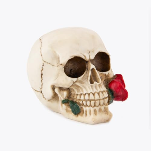 Wynameleri Realistic Skulls That Change Colours, Day Of The Dead Skull Decor Ornament, Halloween+Decorations+Indoor Skull, Halloween Party Table Decorations