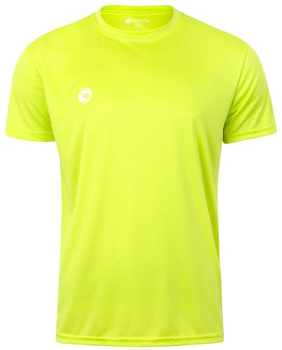 Lätt sport-t-shirt – andas, snabbtorkande och mångsidig – finns i många färger – perfekt för fitness, löpning UVM., lime, 3XL