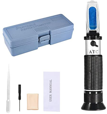 4-in-1 Antifreeze Refractometer, for Automobile Antifreeze System, Diesel Exhaust Fluid, Battery Acid and Windshield Washer Fluid
