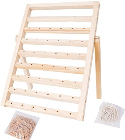 ZIDDAR Näh Und Stickereiorganisation Rack Praktisch Holzfadenständer Rack Zum Organisieren Von Nähen Und Quiltzubehör