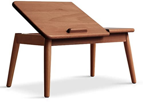 Niedriger Tisch aus Massivholz, höhenverstellbar und winkel, Boden-Esstisch/Altar, 62 x 35 x 30 cm, ideal zum Sitzen auf dem Boden, vielseitiges und stilvolles Design