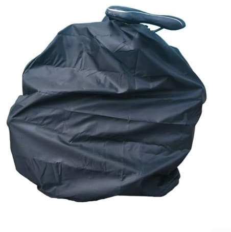 Fauhapyway Bolsa plegable para guardar bicicletas, funda protectora contra el polvo, impermeable, para bicicletas de 14 a 16 pulgadas con cordón inferior (20 a 22 pulgadas)