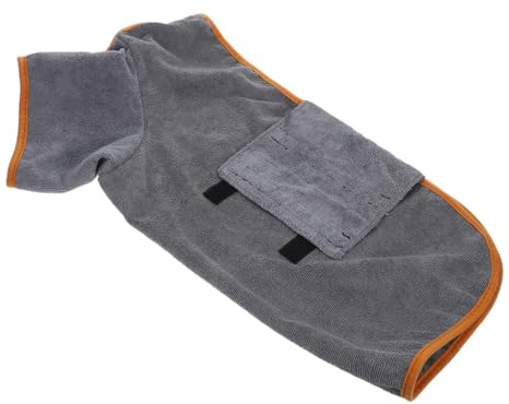 ORFOFE Saugfähiger Hundebademantel Weicher Komfortabler Bademantel für Kleine und Große Hunde Sowie Katzen Schnelltrocknender Ganzkörper wrap für Baden und Pflege