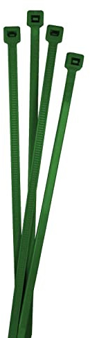 Lumonic 100 Stück Kabelbinder Grün | 370 × 4,8mm | bis 22,2kg Zugfestigkeit | Nylon PA6.6 | Farbcodierung, Industriequalität | Kabelmanagement, Industrie, Werkstatt, Haushalt