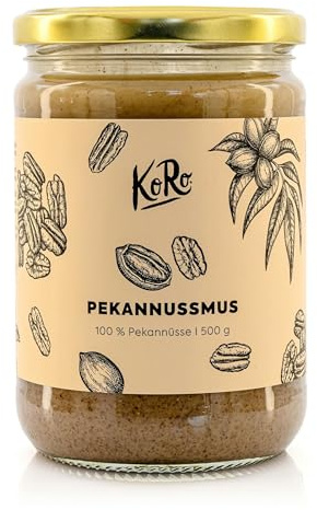 KoRo - Pekannussmus 500 g - 100% geröstete Pekannüsse - Ohne Zusätze - Super cremig