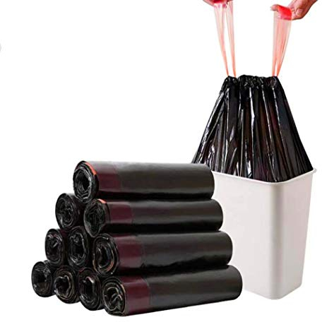 Madeb Sac Poubelle Facile à Utiliser, Propre, Pour Cuisine et Intérieur, 9-12 Litres, Noir, 90 Sacs