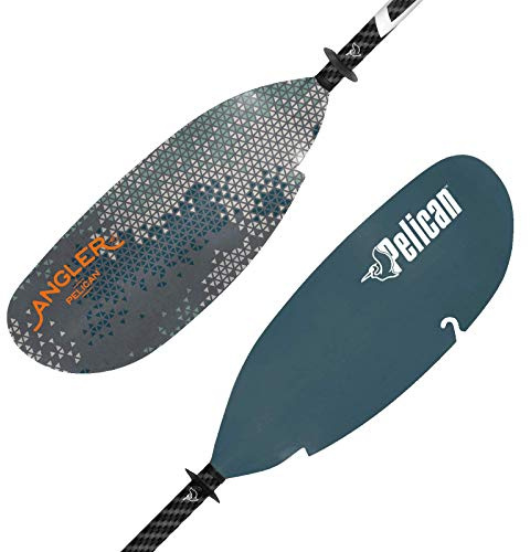 Pelican The Catch Kayak Paddle - Adjustable Fiberglass Shaft with Nylon Blades - Lightweight and Adjustable Perfect for Kayak Fishing - 98.5 in - Artic Blue