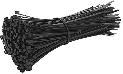 ETOPARS 250 Piezas 250mm x 4,8mm Bridas Para Cables Bridas de Nylon Autoblocantes Plastico Auto Adhesivo Montaje de Cable 22KG Resistencia