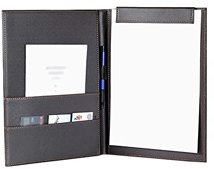 sararui Klemmbrett 5-teiliger Geschäftsordner mit Stifteinsatz Vertragsdatei Zwischenablage Magnetbindemittel zum Speichern von Dokumenten für das Heimschulbüro Klemmbrett a4 (Color : Brown)
