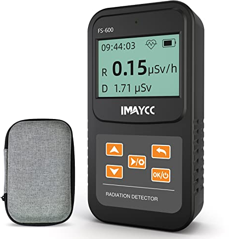 IMAYCC Geigerzähler，Digitaler Strahlungsdetektor mit Echtzeitanzeige，Kann in Privathaushalten, Unternehmen, in Innenräumen und im Freien verwendet werden