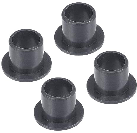 Kozelo 4pz Flangiato Manica Cuscinetto - [8mm x 10mm x 10mm] POM Senza Olio Boccola per Attrezzatura Macchina Utilizzo | Nero