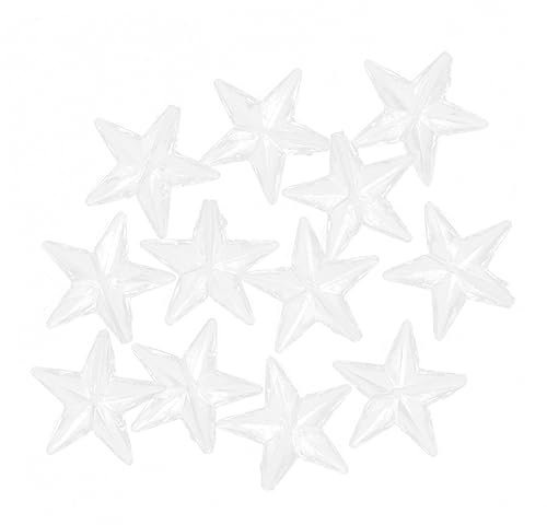 COHEALI 100stücke Teiliges Transparent Acryl Fünfzackiger Stern Anhänger DIY Wanddekoration Weihnachtsfest Deko-Props Für Hochzeiten Und Partys Geeignet