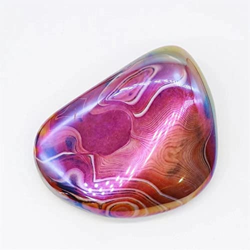 JALYKA 1pc 80g-200g Natural Pulido Aura Ángel Cuarzo ágata Palma Piedra for curación Reiki Decoración (Color : 1pc 176g-188g)