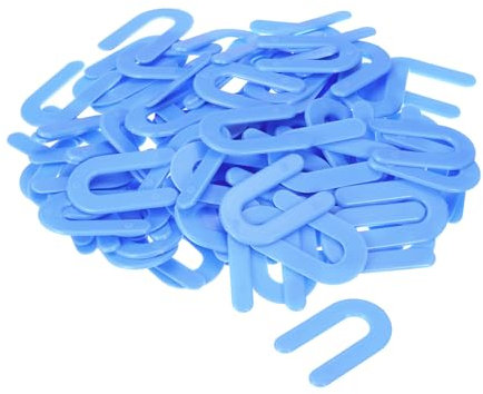 sourcing map Cuñas de plástico, espaciadores en U de herradura para nivelación de azulejos de construcción de 1/16 pulgadas, azul, 500 unidades