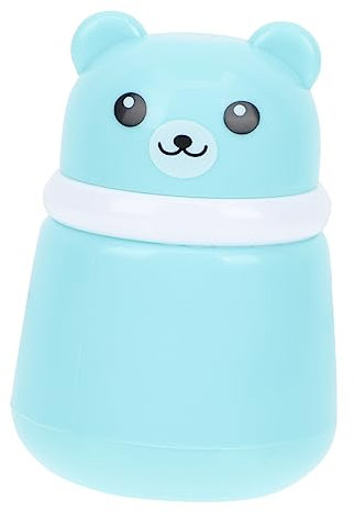 UPKOCH Babypuderdose Cartoon Bär Für Kleinkinder Mit Auslaufsicherer Kasten Leere Talkumpuderquastenschachtel Aus Kunststoff Tragbar Für Reisen Und Heimgebrauch