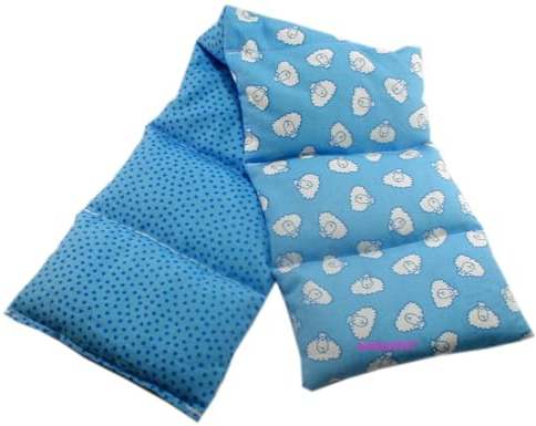 Generisch Wärmekissen Dinkel (Schäfchenmuster blau) 7 Kammer