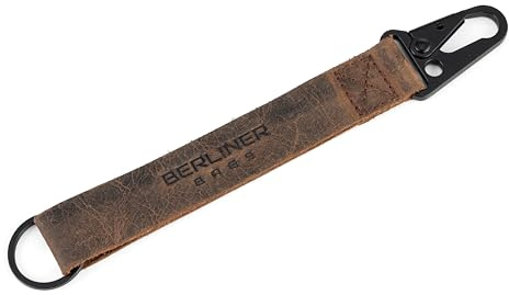 Berliner Bags Vintage Schlüsselanhänger Jan, Keyring aus Leder für Damen und Herren