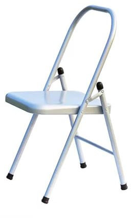 Eqvexd Yoga-Stuhl – Iyengar-Stil, Yoga-Stuhl, professioneller Iyengar-Hilfsstuhl, Yoga, gehärteter und Dicker Yoga-Klappstuhl, solide rutschfest, stabil und langlebig,seat Height 45cm