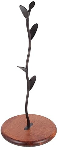 PHENOFICE Porta Tazza Da Caffè Porta Tazze Decorativo Supporto Tazza Acqua Portabicchieri Caffe Contenitore Tazze Portaoggetti Legno Ferro Stile Casa Organizzazione Conservazione Pratica Com