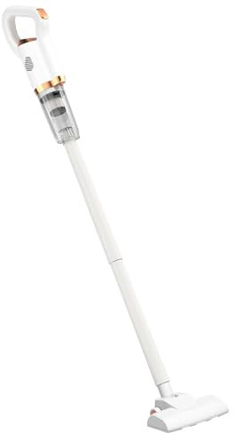 Cornesty Potente Aspirapolvere Senza Fili Portatile Silenzioso Ricaricabile Verticale per la Pulizia della Casa Bianco