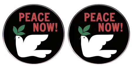 2 pines esmaltados de alto el fuego de paz ahora, pin de solapa Stop the war dove of peaz, insignia de aleación de Siria, pin de Palestina Líbano, 3cm(1.2), Metal, No es una piedra preciosa