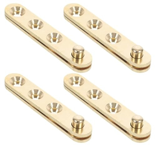 Hemobllo Charnière Pivot Invisible En Cuivre Doré Lot De 8 Pour Porte Meuble Rotation Stable Et Design Caché Pour Usage Domestique Et Commercial