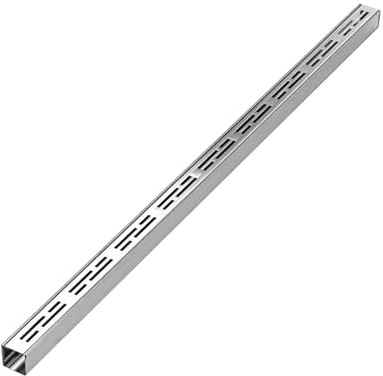 LMMIAOZ Caniveau de Drainage étroit en métal de 3,5 cm de Large, système de canalisation d'égout de puits avec Couvercle de Grille, Grille de Drainage Mince pour pavés de Ferme et paysager de Maison