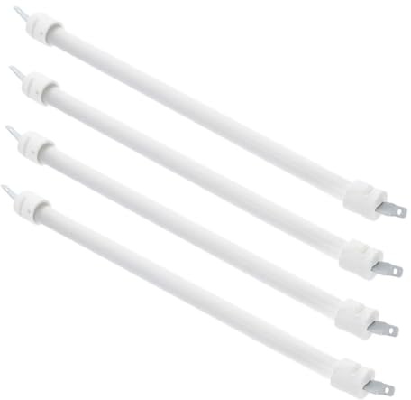 ABOOFAN 4pcs Quartz Heater Tube Replacement Electric Heat Element with High Temperature Quartz Tubes Fast Heating Energy Efficient for Electric Stove and Solar Heater