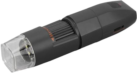 Fabater Loupe de Microscope Numérique sans Fil Portable 50X-1000X avec 8 Lumières LED, Caméra de Microscope USB pour OS