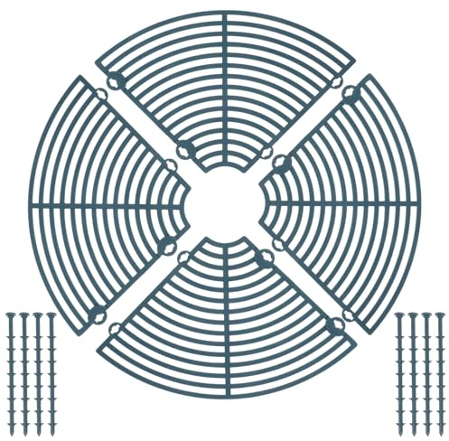 DIYEAH Copertura Proteggi Terreno Vasi di Fiori in Plastica Verde Scuro Rete Protettiva Scavo per Piante da Giardino Facile da Installare Adatta Vasi Medi per Esterno e Interno