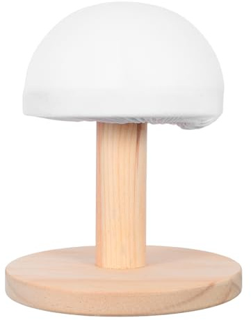 Tabla de Planchar de Madera para Prendas Delicadas con Base Redonda, Taburete Compacto para Planchar Sujetadores y Sombreros, Cubierta White, Portátil para Hogar, Costura y