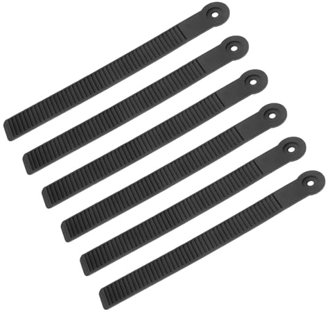 JOINPAYA Correas de Fijación para Snowboard 6 Unidades Ajustables de Tobillo Hebilla de Trinquete Resistentes para Fijaciones de Esquí de Montaña Accesorios de Invierno Ergonómicas
