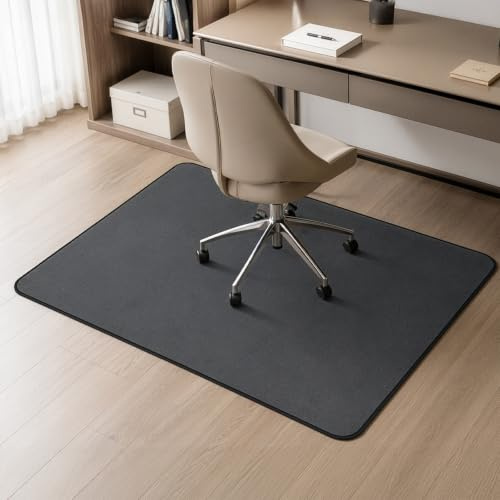 EVERGOODS Office Chair Mat for Carpet & Hardwood Floor 90x120cm, Heavy Duty Desk Chair Mat, Anti-Slip Floor Protector for Rolling Chairs, Computer Desk Mat for Home Office, Study (Dark Gray)