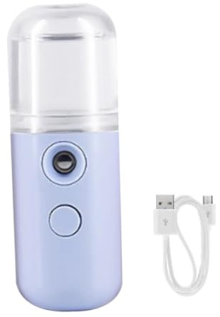 Face Mister Mini pulverizador de agua de 30 ml para botella pulverizadora facial, pulverizador práctico recargable por USB para hidratación, cuidado de la piel, maquillaje, azul, agua para, niebla Sp