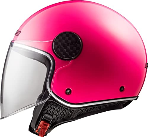 LS2, Casco jet moto Sphere lux rosa, L