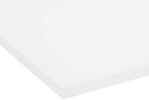 PLEXIGLAS® GS, 5 mm dick, 25 x 50 cm, Milchig-Transluzent (WH10) | Farbige gegossene Acrylglasplatte; gut geeignet für Lichtobjekte, Modellbau, Displays und Zuschnitte