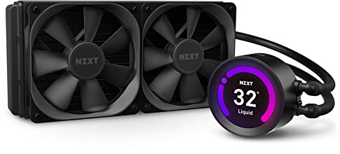 NZXT Kraken Z53 240 mm - RL-KRZ53-01 - AIO RGB CPU Liquid Cooler - Customizable LCD Display - Improved Pump - Powered by CAM V4 - RGB Connector - Aer P 120 mm Radiator Fans (2 Included)