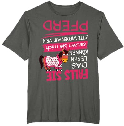 Reiter & Reiterin Lustiges Falls sie das lesen Pferd REIT T-Shirt
