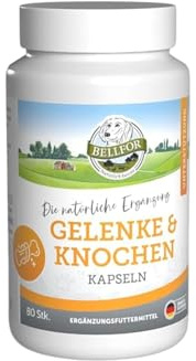 Bellfor Gelenke & Knochen: Ergänzungsfuttermittel für Hunde mit Ovopet®, Kollagen & Hyaluronsäure, 80 Kapseln, zur Unterstützung der normalen Gelenk- und Knochenfunktion