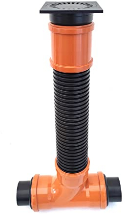 Revisions- Drainage- Kontrollschacht DN110 Drainagerohr Sickerschacht Hofablauf Bodenablauf KG Rohr Wartungsschacht (Anschluss DN80 Drainage)