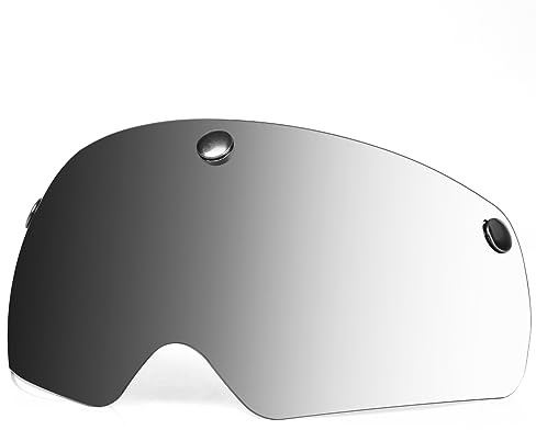 FUNWICT Magnetische Fahrradhelm Visier Austauschbare Brille Schutzbrille mit 6 Farben, Kompatibel nur mit FW008/FW001 Fahrradhelmen (Selbsttönend)