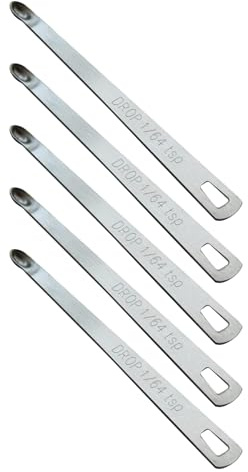5PCS 1/64tsp(0.08ml) Mini Measuring Spoon, Small Teaspoon for Tiny Amounts