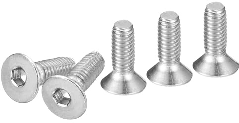 DTGN M4-0.7 x 12mm Sechskantschrauben mit Zylinderkopf, 100er Packung aus 304 Edelstahl, Vollgewinde, Senkkopfschrauben