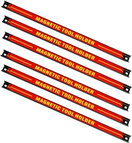 Verda 6X Magnetleiste 50cm Magnet Werkzeughalter Werkzeugleiste magnetische Werkzeughalter Halterung Werkzeug Wand Magnet SN3521-6