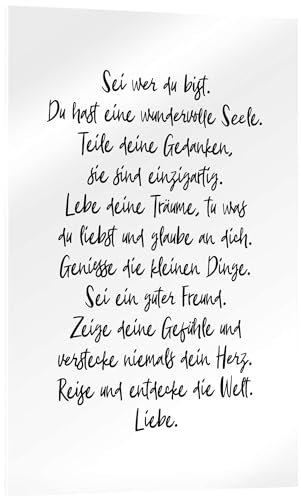 Posterlounge Sei wer du bist Acrylglasbild