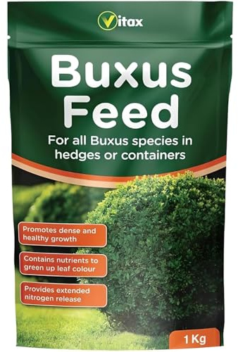 Buxus Feed Food Fertiliser For All Species Hedges or Containers 1kg Box Plant Topiary Feed for Buxus Plants to Promote Healthy Growth (Buxus Feed 1kg)