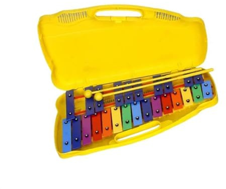 Xylophon Kit 25 Noten Buntes Chromatisches Xylophon Mit Metalltasten Musikinstrumente