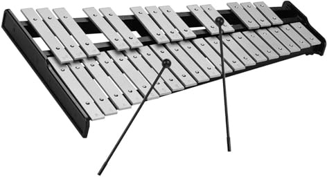 32-Ton-Xylophon-Glockenspiel Holzsockel Massive Aluminium-Stangen Mit Schlägeln Mit Tragetasche Für Erwachsene